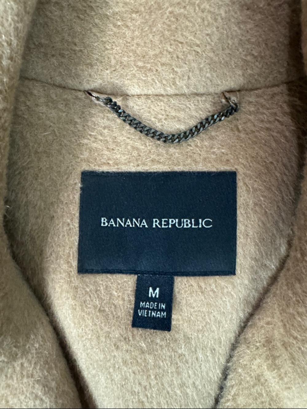 Banana Republic Sunday Coat Classic Camel Wool Alpaca Button Up Peacoat Top Coat - Picture 7 of 9